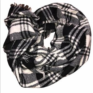 Buffalo check plaid flannel scarf